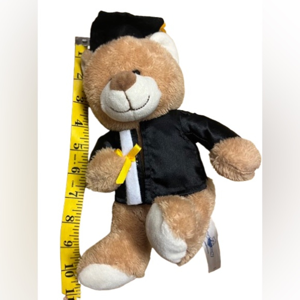 Graduation Teddy Bear Plush Toy - Black and Brown- NWOT
